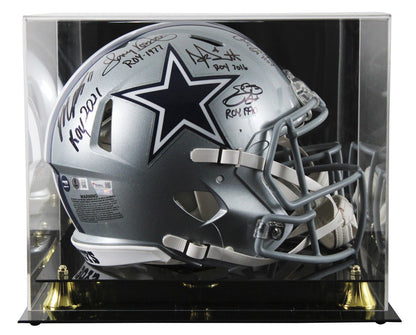 Smith, Dorsett, Parsons, Prescott +1 Signed F/S Speed Proline Helmet w/ Case BAS