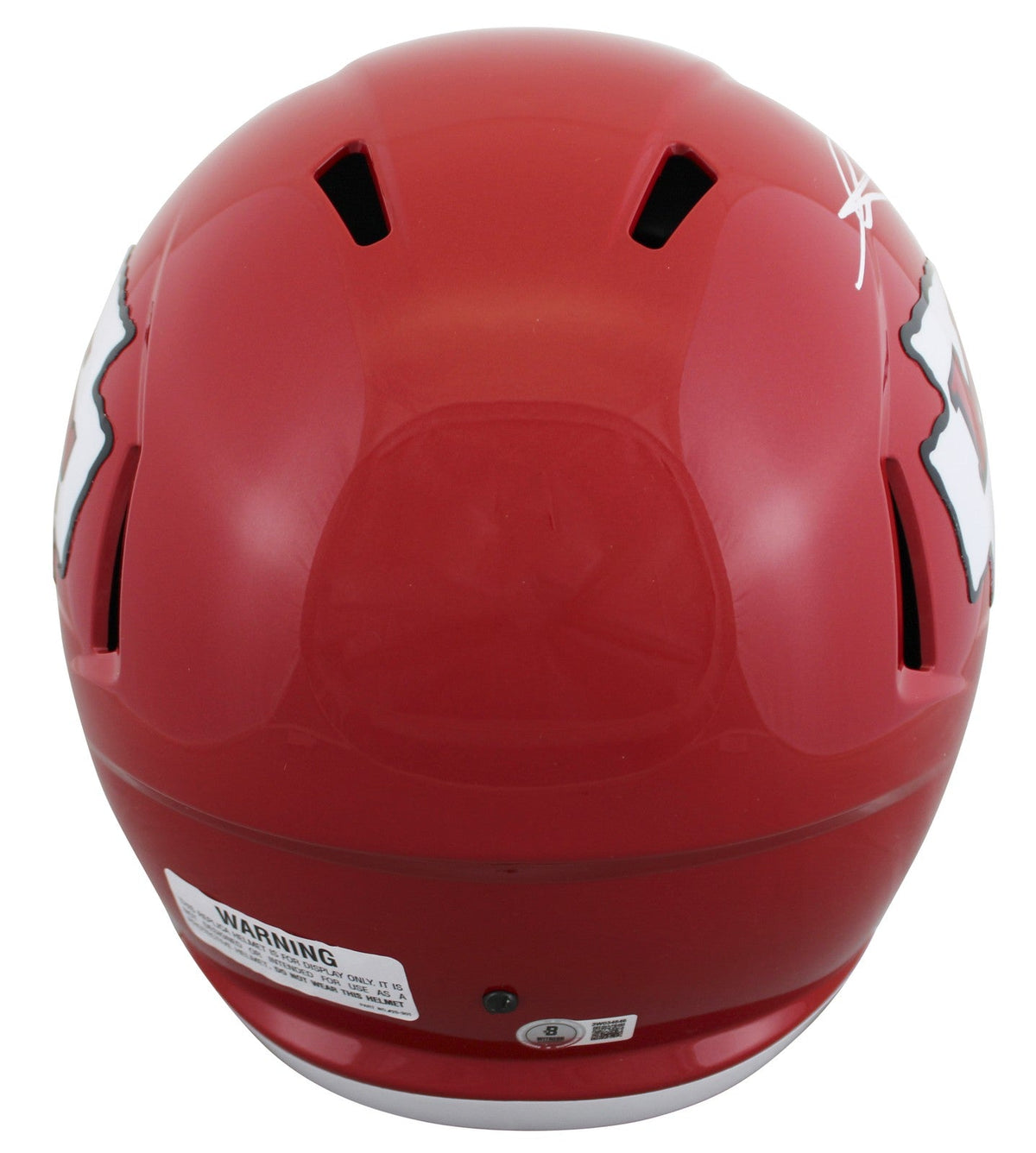Chiefs George Karlaftis Signed Full Size Speed Rep Helmet W/ Case BAS Witnessed
