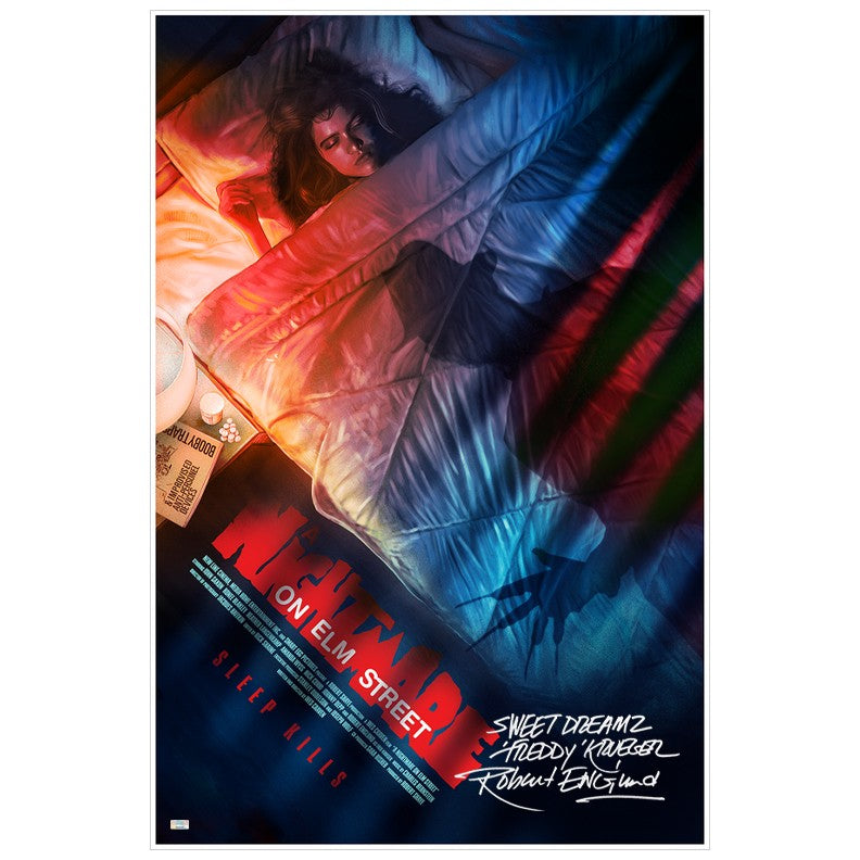 Robert Englund Autographed Rich Davies Nightmare on Elm Sleep Kills 24x36 Print