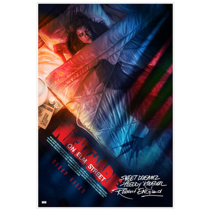Robert Englund Autographed Rich Davies Nightmare on Elm Sleep Kills 24x36 Print