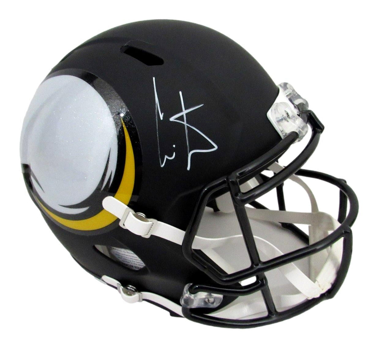 Cris Carter HOF Signed Full Size Vikings Amp Replica Helmet Beckett 200955