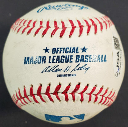 Greg Maddux Signed ML Baseball (JSA COA) 355 Wins / 3371 Strikeouts Cubs/ Braves