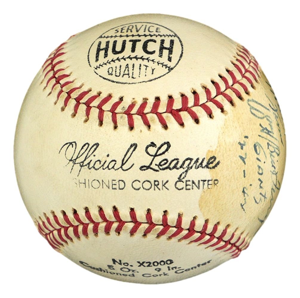 Bill Terry New York Giants Signed Official League Baseball PSA Auto Grade 9