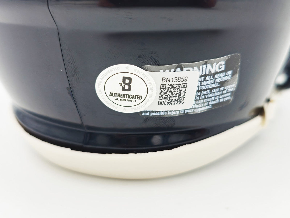 Jason Kelce Signed Philadelphia Eagles Black Speed Mini Helmet Beckett