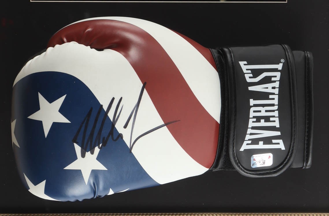 Mike Tyson Signed 19x28 Custom Framed Photo Display (Tyson / Fiterman Hologram)