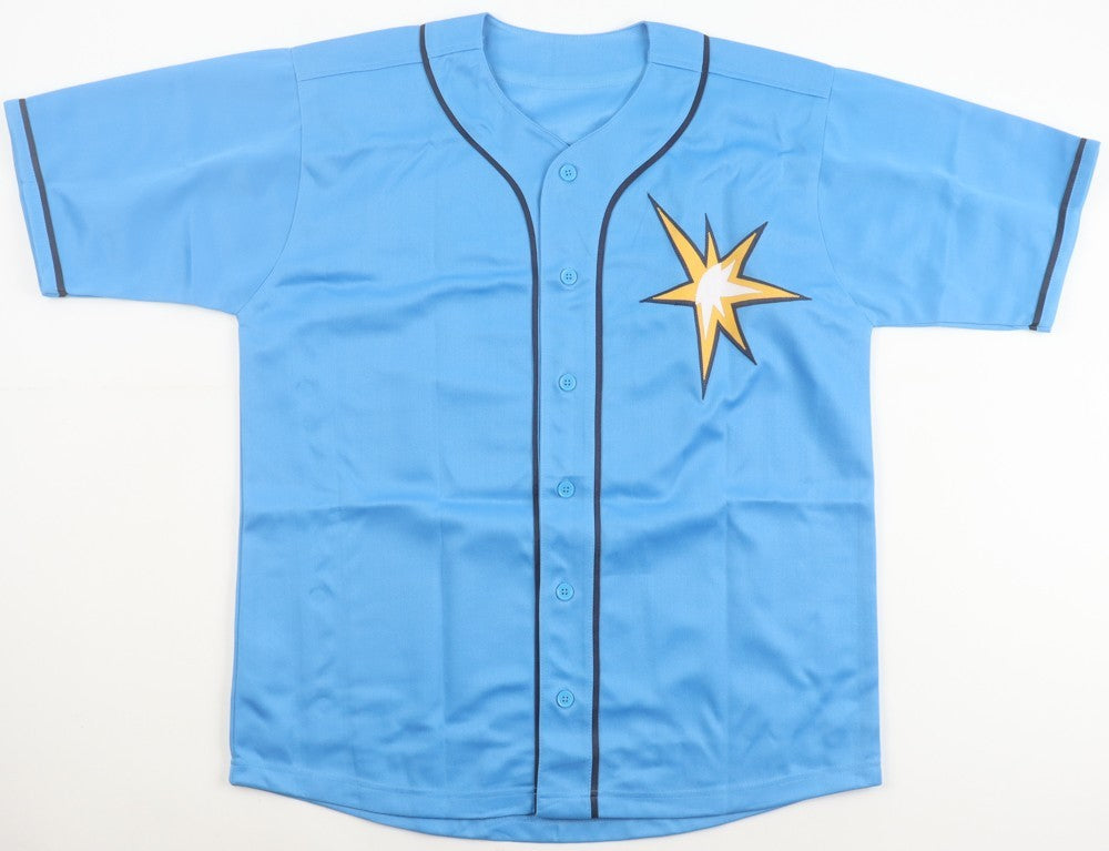 Chandler Simpson Signed Tampa Bay Rays Jersey "Fastest Man in Baseball"(Beckett)