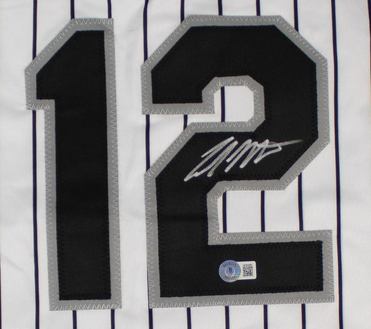 Colson Montgomery Signed Chicago White Sox Home Pinstriped Jersey (Beckett) S.S.