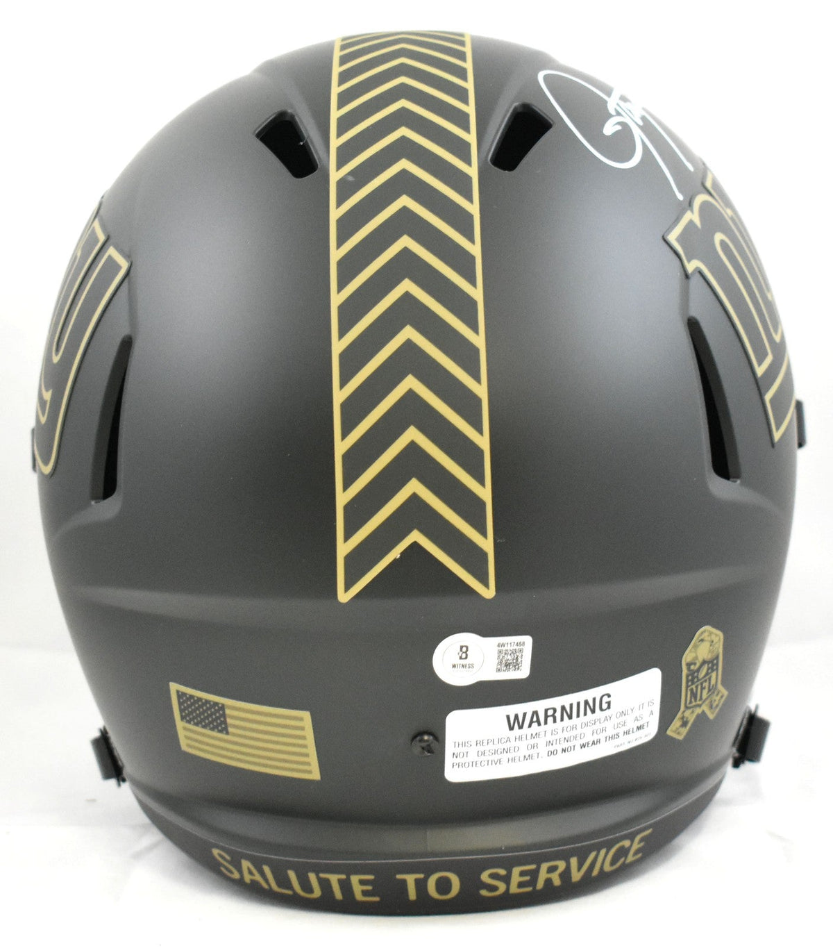 Lawrence Taylor Signed New York Giants F/S Salute 2025 Speed Helmet - Beckett W
