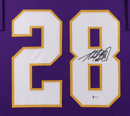 Adrian Peterson Signed Minnesota Vikings 35"x 43" Framed Jersey (Beckett)