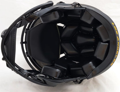 Justin Herbert Auto Chargers Eclipse Black Full Size Helmet 2020 NFL OROY Scuff
