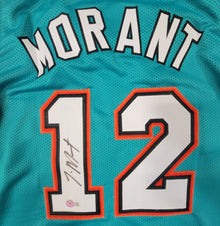 JA MORANT SIGNED PRO STYLE XL CUSTOM JERSEY BECKETT