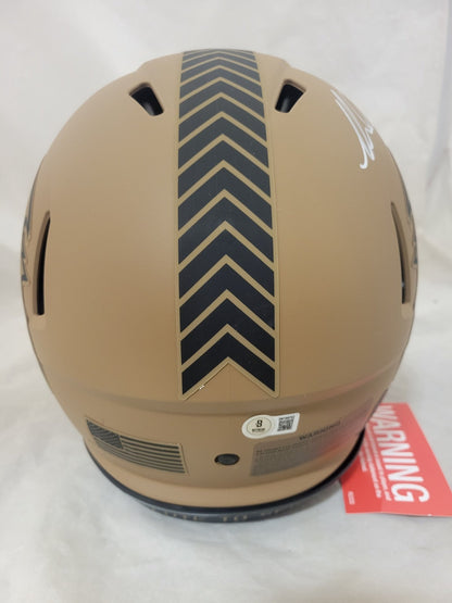 MIKE EVANS SIGNED TAMPA BAY BUCCANEERS STS 2 SPEED AUTHENTIC HELMET BAS
