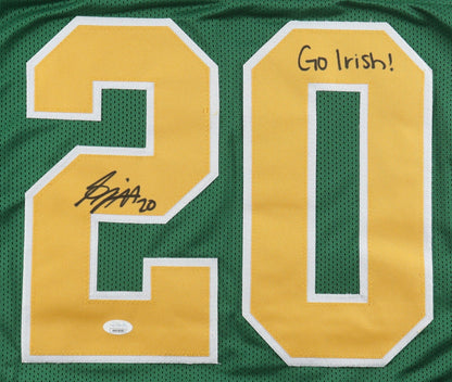 Benjamin Morrison Signed Notre Dame Fighting Irish Jersey "Go Irish" (Beckett)
