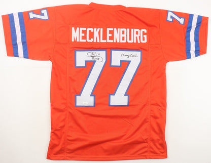 Karl Mecklenburg Signed Denver Broncos Jersey Inscribed "Orange Crush" (JSA COA)