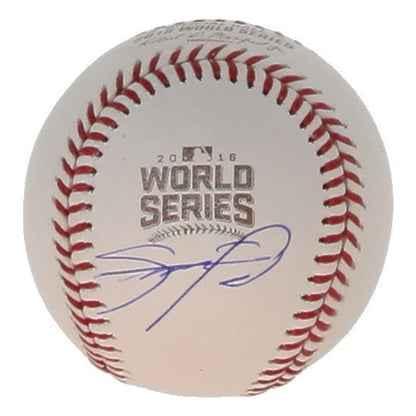 Sammy Sosa Signed 2016 World Series Champs Logo Baseball (Beckett) Chicago Cubs