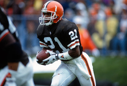 Eric Metcalf Signed Cleveland Browns Speed Mini Helmet (JSA QR & Players Ink)