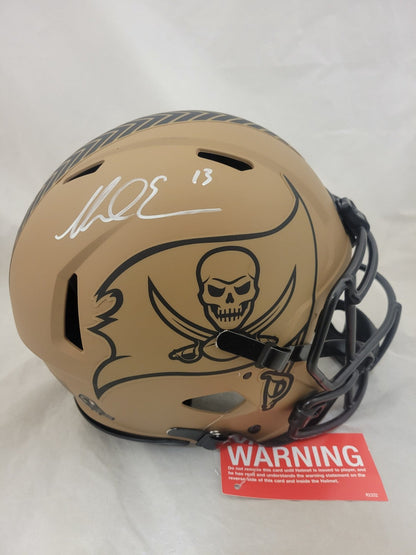 MIKE EVANS SIGNED TAMPA BAY BUCCANEERS STS 2 SPEED AUTHENTIC HELMET BAS