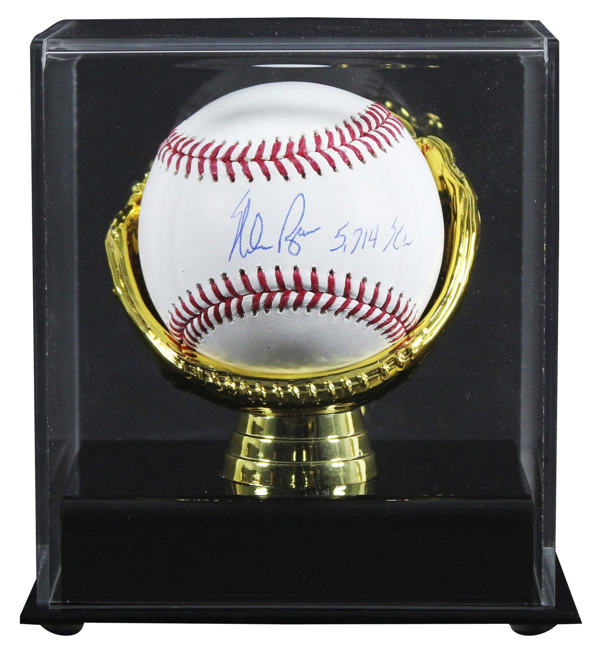 Rangers Nolan Ryan "5714 K's" Authentic Signed Manfred Oml Baseball W/ Case BAS