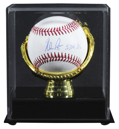 Rangers Nolan Ryan "5714 K's" Authentic Signed Manfred Oml Baseball W/ Case BAS