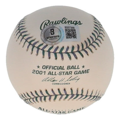 Sammy Sosa Signed OML 2001 All-Star Game Logo Baseball (Beckett) Chicago Cubs OF