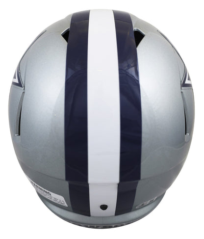 Cowboys Calvin Hill "ROY 1969" Signed Full Size Speed Rep Helmet W/ Case BAS Wit