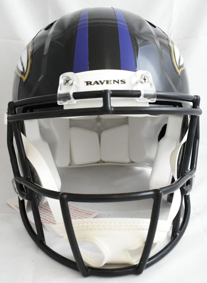 Derrick Henry Autographed Ravens F/S Speed Authentic Helmet - Beckett W Hologram