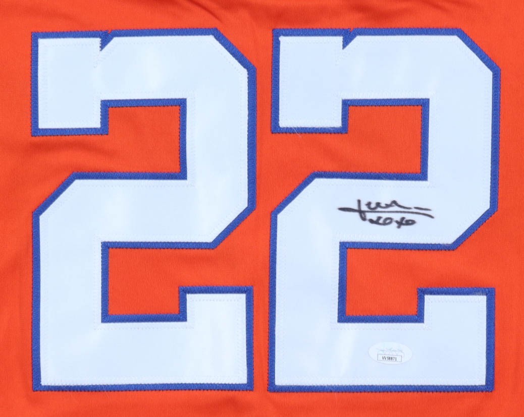 Juan Soto Signed New York Meta Red Throwback Jersey (Beckett) N.Y. Outfielder