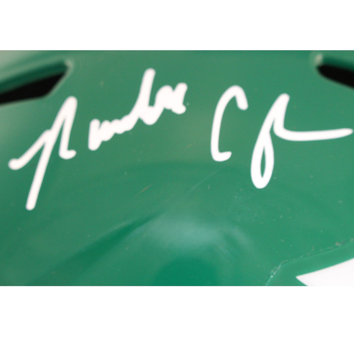 Randall Cunningham Autographed Philadelphia Eagles F/S TB Helmet Beckett W 53200