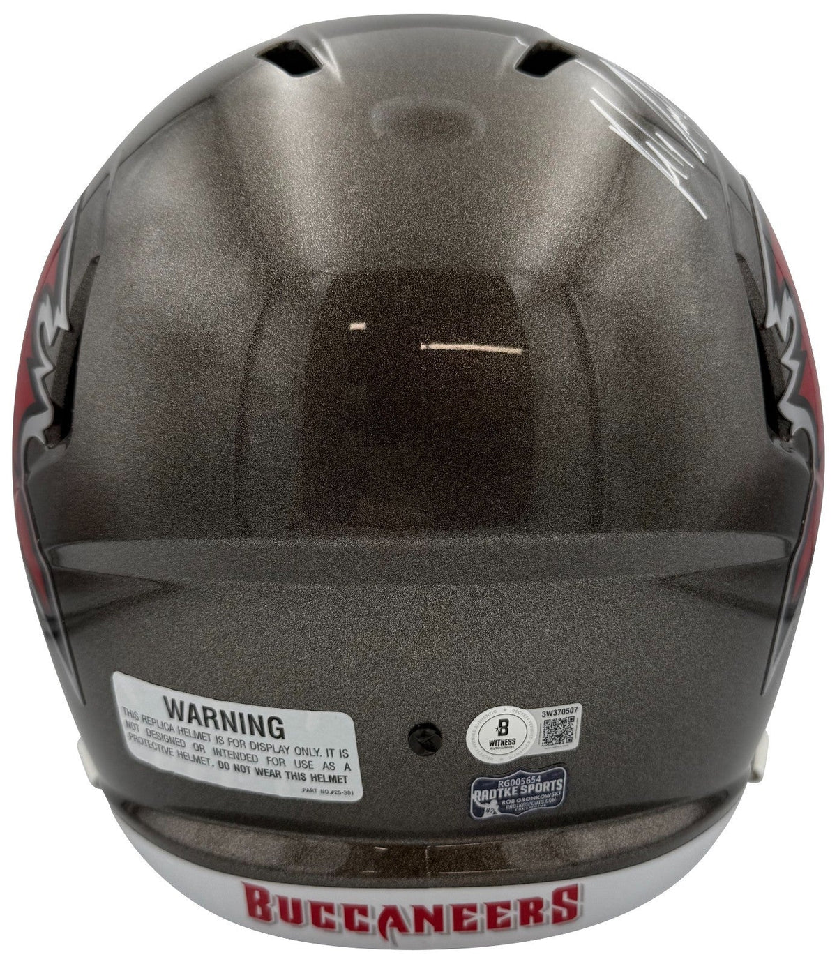 Rob Gronkowski Signed Tampa Bay Buccaneers Full Size Replica Helmet Beckett
