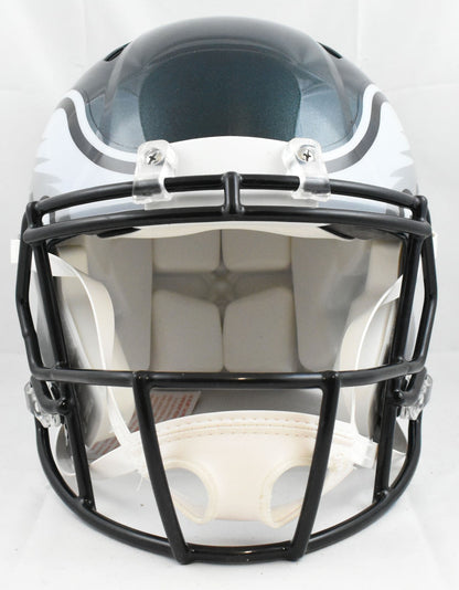 Jihaad Campbell Autographed Eagles F/S Speed Authentic Helmet- Beckett W Holo