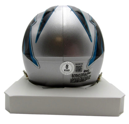 Julius Peppers Autographed/Signed Carolina Panthers Mini Helmet Beckett 200067