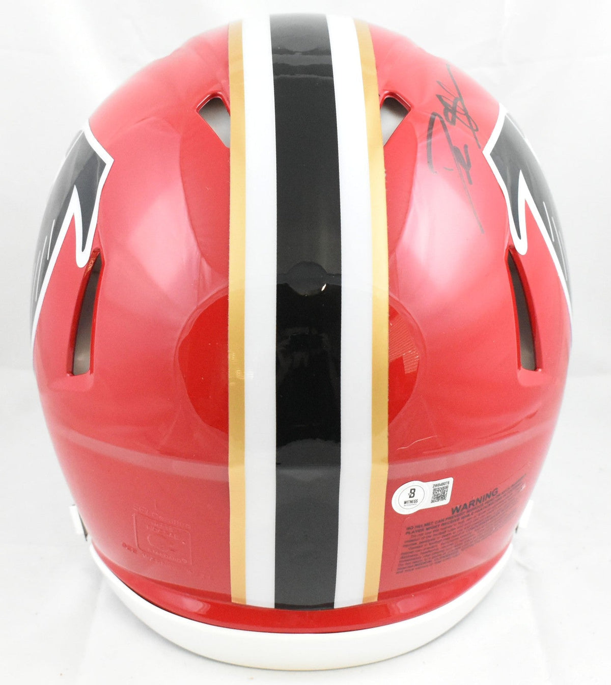 Deion Sanders Signed Falcons 66-69 F/S Speed Authentic Helmet - Beckett W Holo
