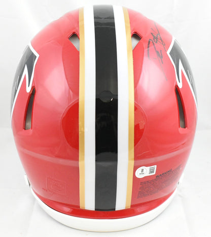 Deion Sanders Signed Falcons 66-69 F/S Speed Authentic Helmet - Beckett W Holo