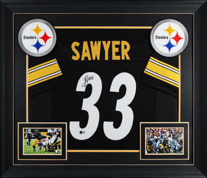Jack Sawyer Authentic Signed Black Pro Style Framed Jersey BAS Witnessed