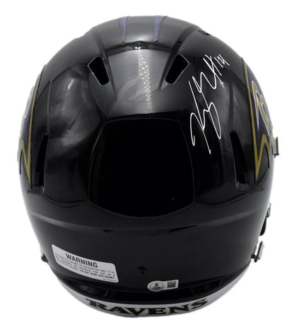 Kyle Hamilton Autographed Full Size Speed Replica Helmet Ravens Beckett 201048