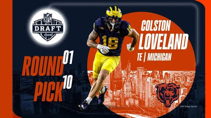 Colston Loveland Signed Chicago Bears Jersey (Beckett) 2025 1st Round Pick T.E.