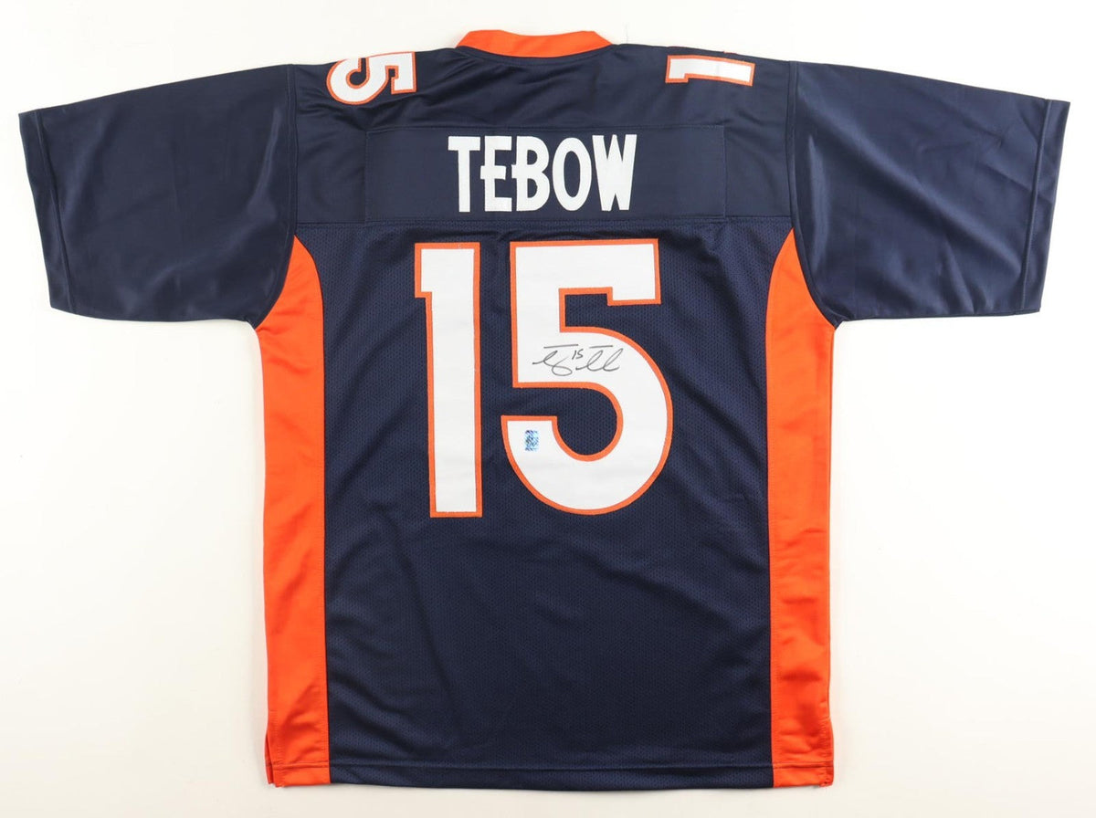 Tim Tebow Signed Denver Broncos Jersey (Player Hologram) 2xBCS National Champion