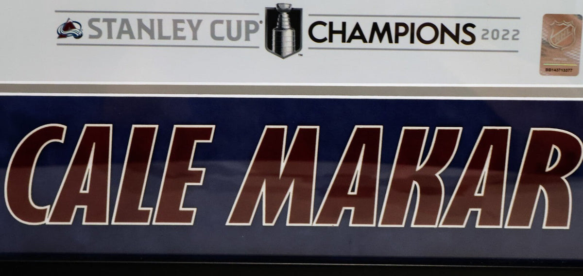Cale Makar Signed Colorado Avalanche 16x20 Photo - Deluxe Frame (23x34) Fanatics