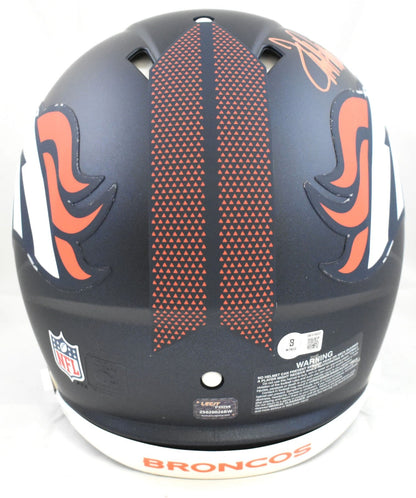 Terrell Davis Signed Denver Broncos F/S Speed Authentic Helmet - Beckett W Holo