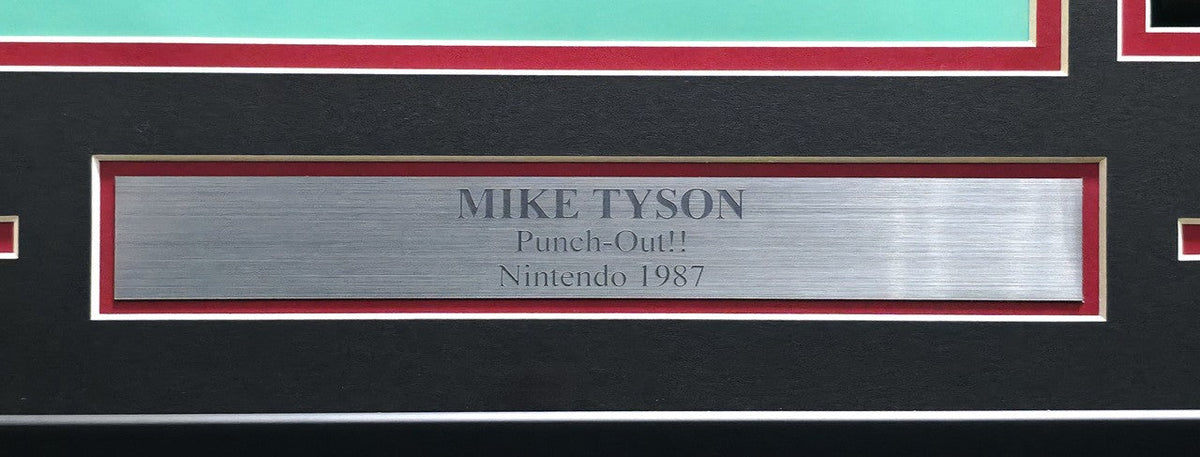 Mike Tyson Dual Auto Framed Punch-Out!! Cartridge & 11x14 Photo Collage NES JSA