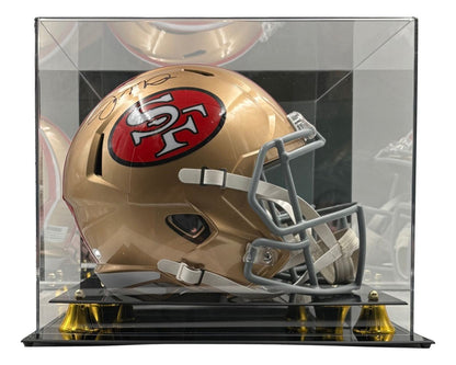 Joe Montana Signed San Francisco 49ers FS Speed Replica Helmet JSA Holo w/ Case