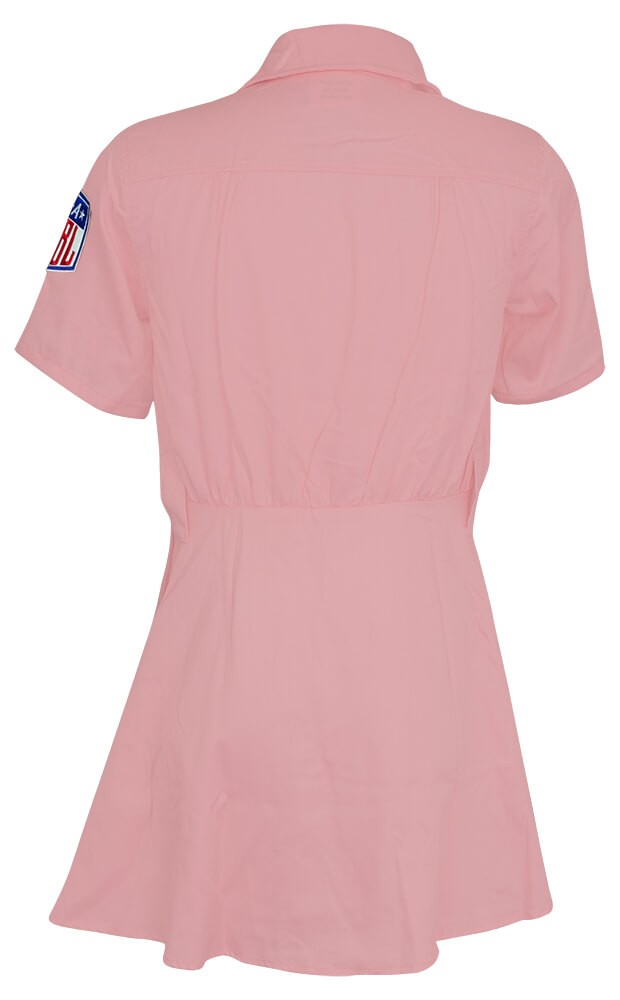 Lori Petty Signed Rockford Peaches Pink Costume Baseball Jersey w/Kit - (SS COA)