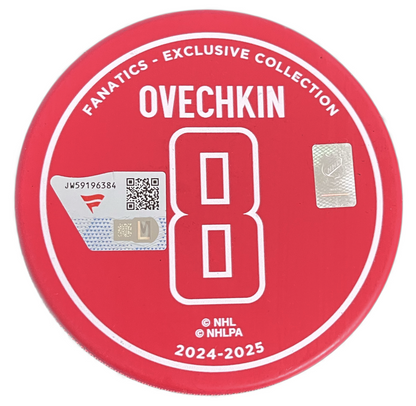 Alexander Ovechkin Autographed Capitals 895th Goal Hockey Puck LE 895 Fanatics