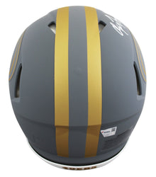 49ers Christian McCaffrey Signed Slate Full Size Speed Proline Helmet Fanatics