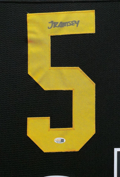 FRAMED PITTSBURGH STEELERS JALEN RAMSEY AUTOGRAPHED SIGNED JERSEY JSA COA