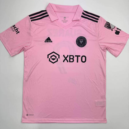 Autographed/Signed Luis Suarez Inter Miami Pink Soccer Jersey Beckett BAS COA