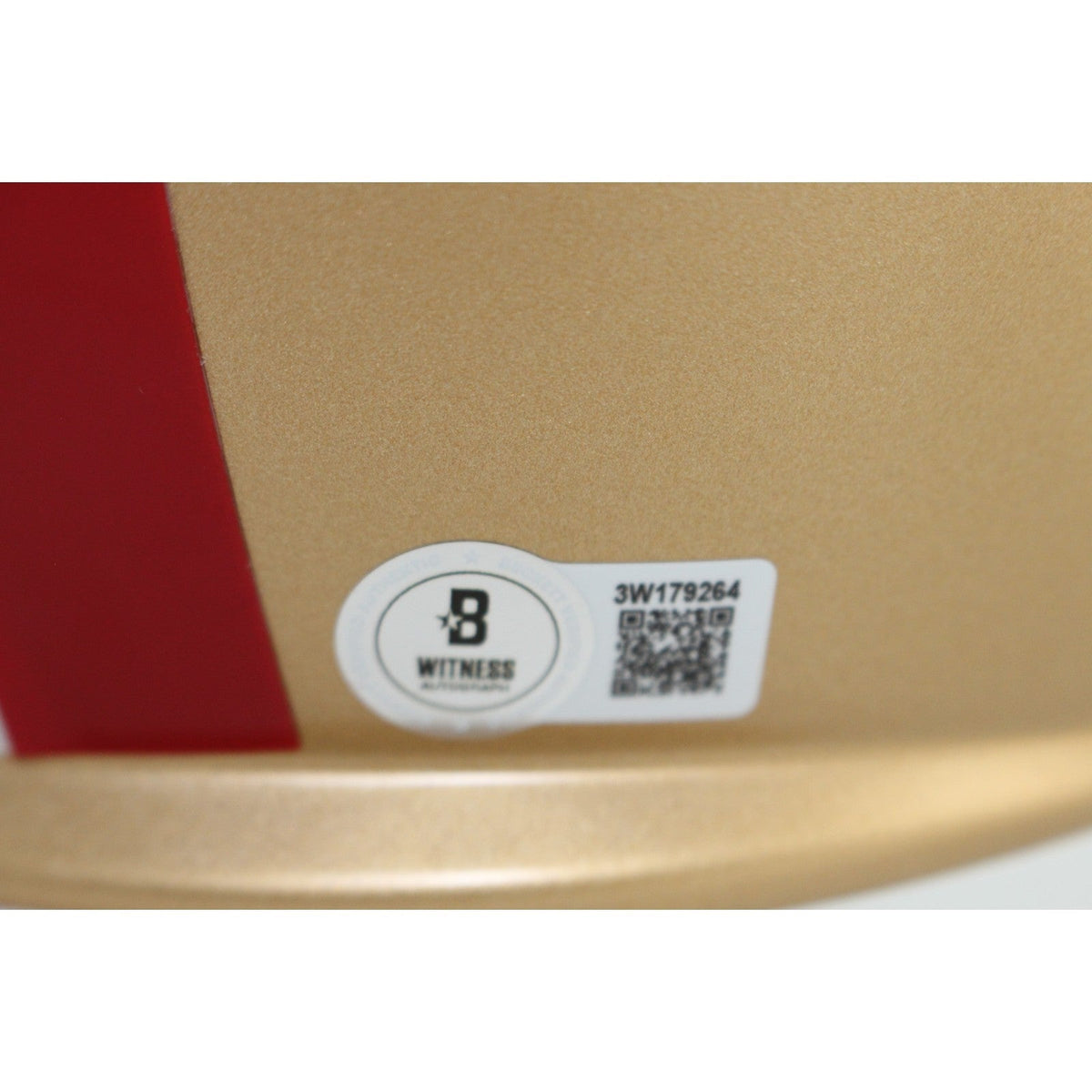 Frank Gore Autographed San Francisco 49ers F/S Helmet Beckett Witness 51622