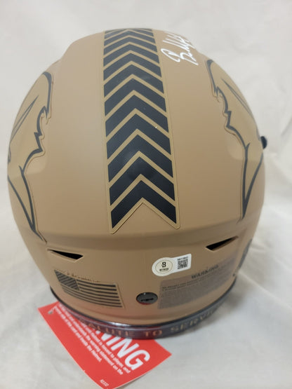 BAKER MAYFIELD SIGNED TAMPA BAY BUCCANEERS STS2 SPEEDFLEX HELMET BAS
