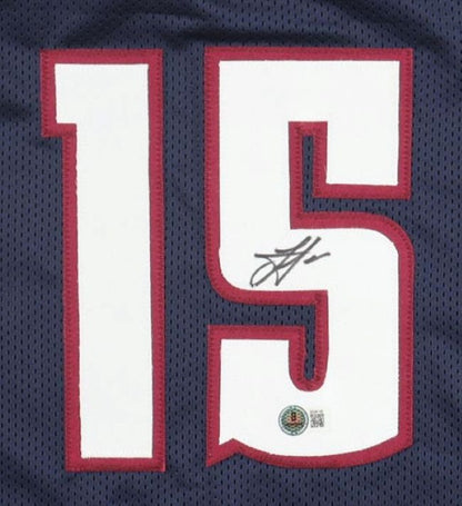 Nikola Jokic Denver Signed Navy Basketball Jersey BAS