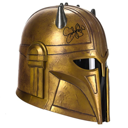 Emily Swallow Autographed Star Wars Mandalorian The Armorer Electronic Helmet